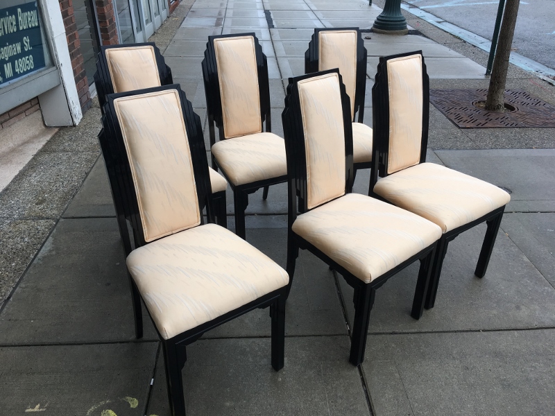 Black Laquer Dining Chairs